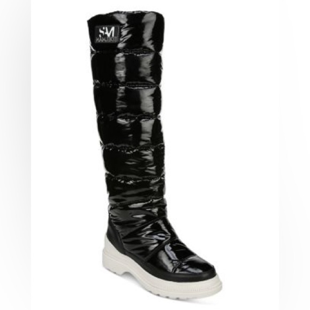 Sam Edelman Camora Waterproof Puffer Tall Black Boots - Picture 8 of 11